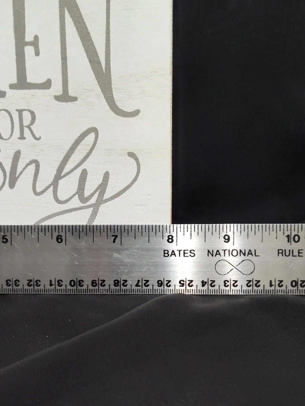 Hobby Lobby White Wooden Kitchen Sign w/Gray Script